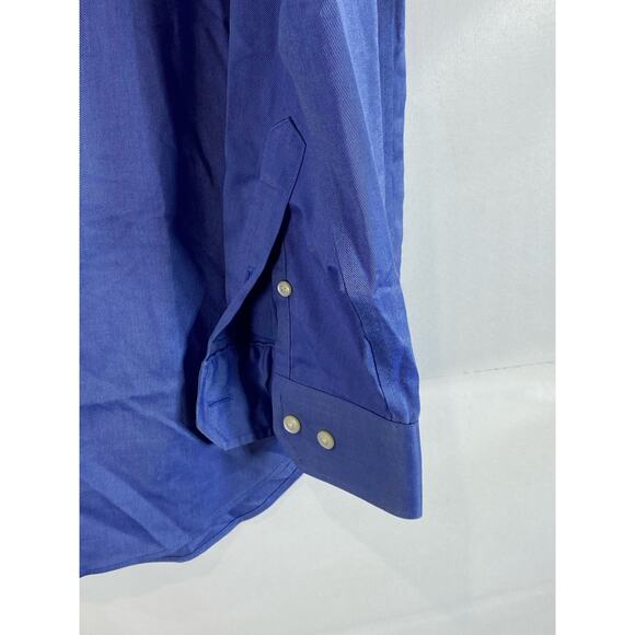 BANANA REPUBLIC Men's Blue Non-Iron Classic-Fit Button-Up Long Sleeve Shirt SZ L - Picture 10 of 12